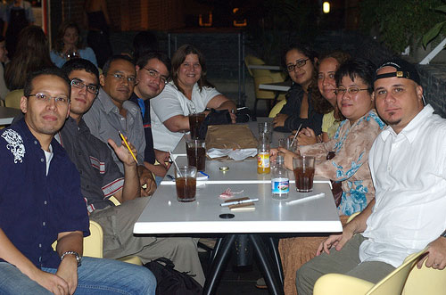 En gruppe bloggere i Venezuela samlet i september 2006 (foto: oso)