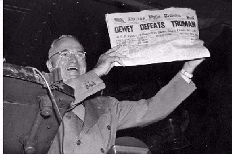 Truman overrasket meningsmålerne (foto: Harry S. Truman Library and Museum)