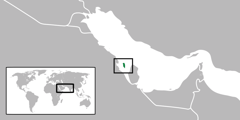 Kart over Bahrain (ill: Wikimedia Commons, PD)