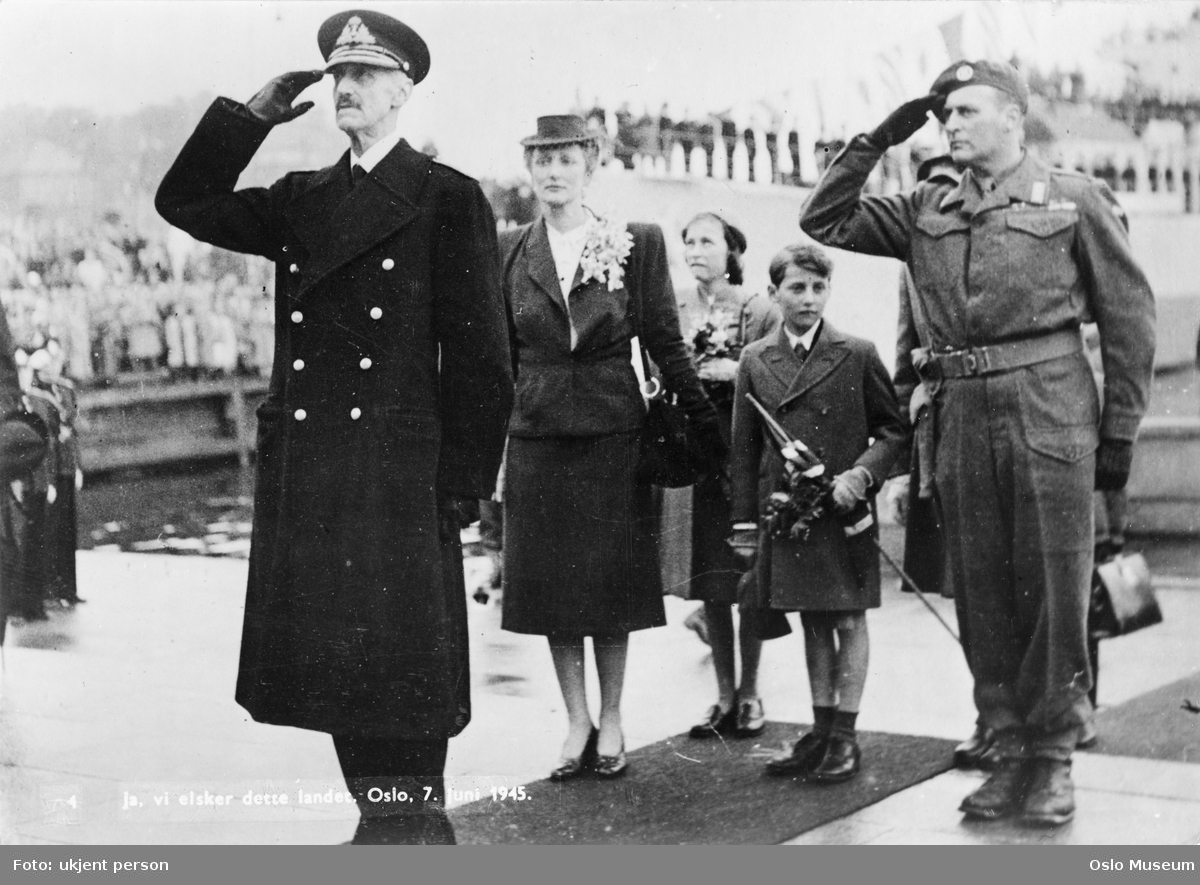 Oslo, 7. juni 1945: Kong Haakon vender hjem fra eksilet i Storbritannia. 