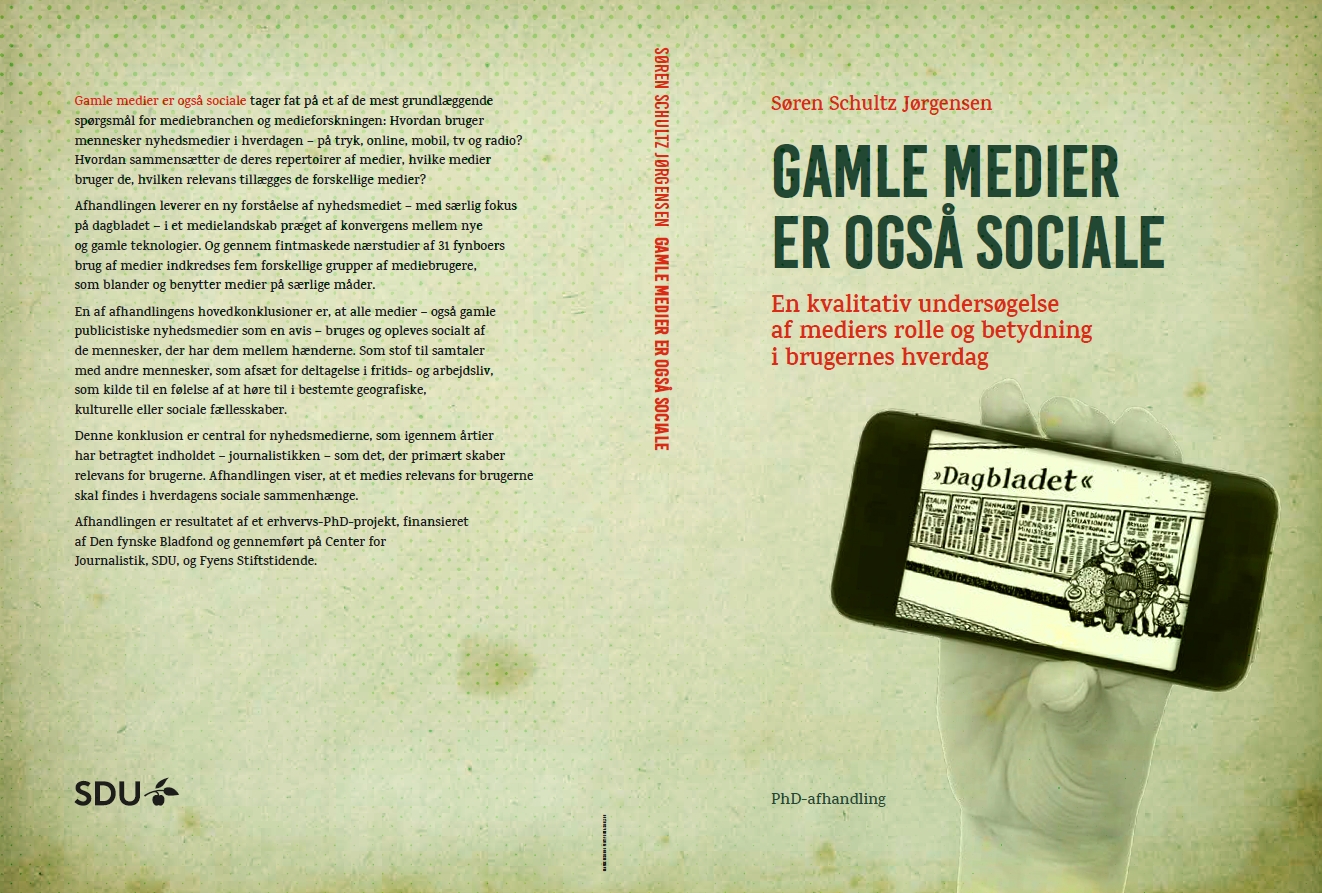De første sosiale mediene: Omslaget til Søren Schultz Jørgensens avhandling.